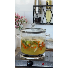  Каструля 2.3л НА ВОГОНЬ боросилікатне скло