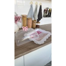 Тортівниця/фруктовниця з кришкою 43*33см