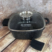 EB-8114 Каструль (Казан) 5,5 Лтр. (26 сm.) Квадратний Зі Скляною Кришкою